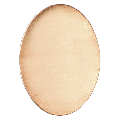 60052 Kupferplatine Oval